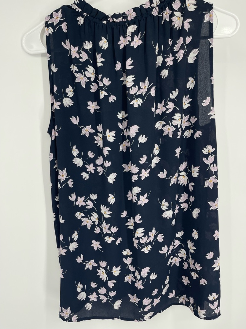 LOFT Floral Medium Sleeveless Top Coquette Grandmacore Cottagecore Dark Floral - Picture 9 of 9